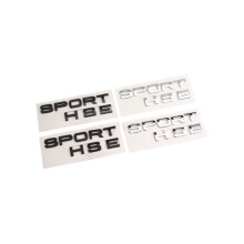 1 stuk zwart chromen sportwagenembleem, grote letters, kofferbaksticker, achterkantstyling, voor SUV R 135
