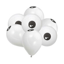 Palloncini 200 Pz Lattice Bianco Nero Decorazione Festa Halloween 16 cm Riutilizzabili