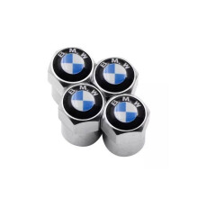 Universele chromen ventieldopjes, set van 4, corrosiebestendig, voor autowielen, duurzame metallic afwerking