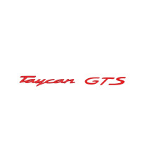 Achterklep embleem/logo - Compatibel met Porsche Taycan, Panamera Executive, Boxster Electric - Vervangingsonderdeel (Rood A)