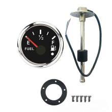 Medidor de Nível de Combustível 240-33ohm Compatível com Carro Barco Marinha, Aço Inoxidável 316L, À Prova d'Água IP67, Diâmetro 52mm, 9-32VDC