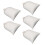 Canvas Drawstring Bags 5-Pack White 25x20cm Portable Candy Storage Pouches 3