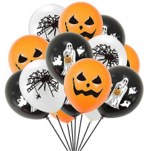 Halloween Latex Balloon 40 Pcs Set Assorted Colors for Party Decoration Trick or Treat