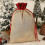 Christmas Canvas Drawstring Sack Bag for Candy Treats Party Decorations 5
