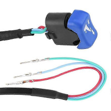 Power Trim Tilt Switch Assembly Kit compatible with Evinrude Outboard Remote Control Box 5006358, 41in Cable, Metal & Plastic, Black Blue