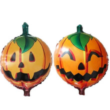 50 Pcs Halloween Pumpkin Foil Balloons Orange 45x45cm Mylar Balloons for Party Decor