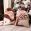 Pacote com 2 sacos de lona de Natal com cordão para doces e lembrancinhas 1