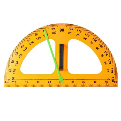 Magnetic Large 50cm Digital Protractor, Wear-resistant ABS, Rounded Burr-free Edges, for Math Teaching Classroom Lab Engineering
