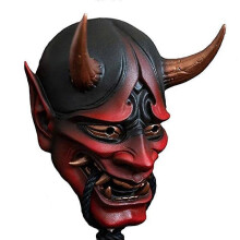 Máscara de terror de cabeça cheia de látex assustador com corda de mordida para adereço de cosplay de Halloween