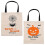 Canvas Candy Bag for Storage, Assorted Color Halloween, 2-Pack 3