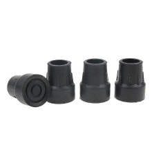 Rubber Trekking Pole Caps Compatible with Walking Sticks & Canes, Non-slip Durable 4pcs 25mm Ferrule