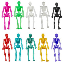 10er-Pack dehnbares Halloween-Skelettspielzeug, TPR-Material, 8 3 cm, für Halloween-Partyfeiern