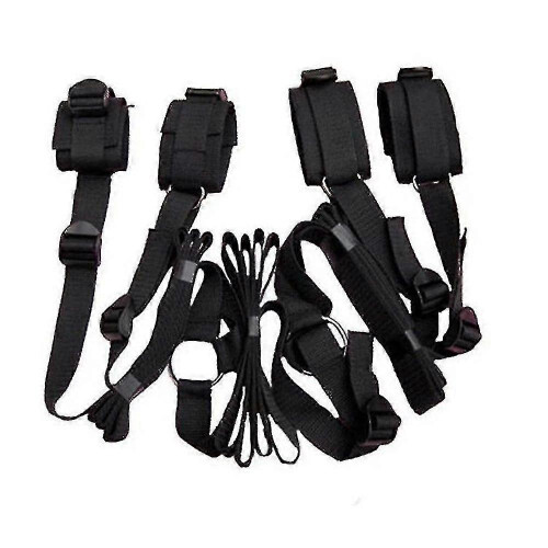 Bed Restraints Set, Hand and Ankle Cuffs, Plastic, 1 Piece, for Multiple Occasions