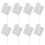 50 Pcs White Polyester Handheld Flags for DIY Decorations Parades Events 1
