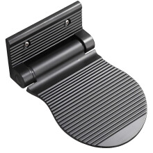 Repose-pieds de douche pliable en acier inoxydable, antidérapant, mural, 120 lb
