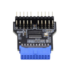 USB 9 Pin Header 1 to 2 Motherboard 19Pin USB 3.0 Female to Double 9Pin USB 2.0 Male Expansion Connector Adapter