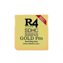 R4 SDHC 2025 Edition R4 Gold Pro Flash Cartridge compatible with Nintendo DS 2DS 3DS DSi DS Lite, With USB Card Reader