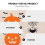 Canvas Candy Bag for Storage, Assorted Color Halloween, 2-Pack 5