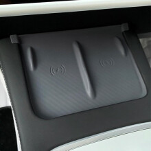 Draadloos oplaadpad stofdicht en antislip voor Tesla Model 3 Model Y auto middenconsole accessoire
