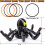 Jogo de arremesso de anel de aranha inflável de 12 polegadas para festa de Halloween em ambientes internos e externos 4