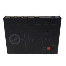 Processeur anti-retour de micro à 3 canaux, suppresseur de retour de filtre ultra-étroit à 3 entrées, ABS noir 110 V-240 V