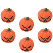 Resin Pumpkin Halloween Ornaments, 30 Pcs, Orange, Miniature Figurines, 1.18 Inch