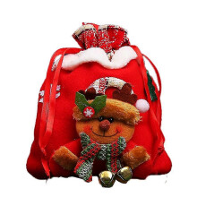 Sac à bonbons de noël, pochette de rangement souple et réutilisable pour décorations d'arbre de noël, pommes de bonbons