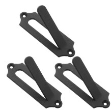 3pcs Black Metal Wall Mount Skull Hanger, Deer and Elk Skull Display Rack for Indoor Outdoor Use
