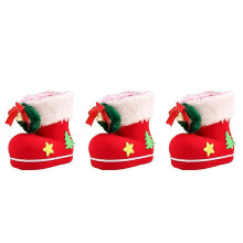Sacs à bonbons de noël pour enfants, 3 pièces, bottes de noël réutilisables avec cordon de serrage, bas de Noël