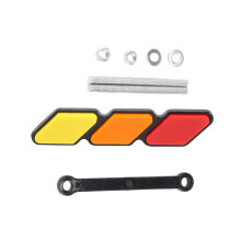 Etiqueta Tricolor de la Rejilla del Emblema de la DecoracióN del Coche del CamióN para Tacoma 4Runner -Tundra Sequoia Rav4 Highlander