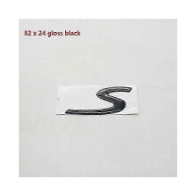 Compatible with Cayenne car sticker with S logo, rear trunk identification plate and emblem