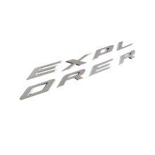 Explorer Car Emblem Front Hood Emblem 3D Letters Explorer Sticker for Explorer 2011-2019 (Bright Silver)