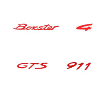 Takatavaratilan tunnus/logo - Yhteensopiva Porsche Taycanin, Panamera Executiven ja Boxster Electricin kanssa - Varaosa (punainen B)