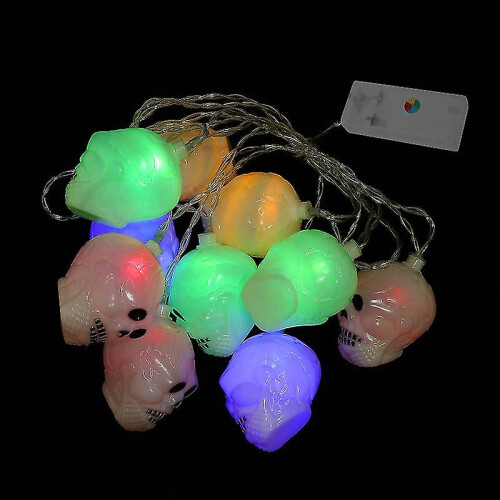 Halloween Light String, White, 98.25in, Battery Operated, AA, 3V 6W 7lm 2