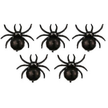 Balões de folha de aranha para decorações de festa de Halloween, balões de alumínio preto de 5 pacotes