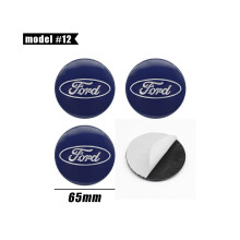 (65mm Ford Model 12) Car Rim Stickers, Center Cap, Car Emblem, Sticker for Ford Focus, Fiesta — Description
