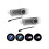 Universal wheel emblem pieces for a custom look, easy installation offering a quick style upgrade. 1