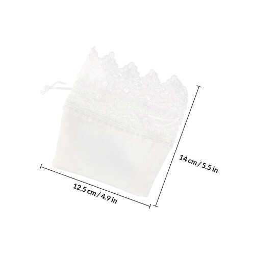 Cloth Wedding Candy Bags, Drawstring Closure, 6 Pieces, 5.5x4.9x0.4 Inches 1