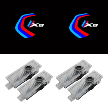 Set of 4, compatible with BMW logo projection lights for 1 Series to 7 Series, X1 to X7, M Series, door entry lighting and ambient lighting