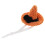 3 Stück Mini Orange Haustier Hexenhüte Halloween Leichte Polyacrylfaser 1