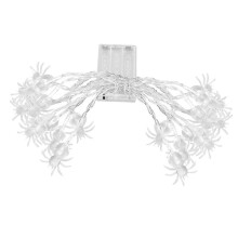 Corda de luz LED aranha de Halloween 20 LED operada por bateria 3V 300cm para decoração de jardim de quintal