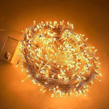 A corda alaranjada do Dia das Bruxas ilumina o fio claro impermeável IP44 exterior de 66ft 200 do diodo emissor de luz