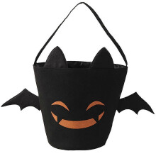 Panier Ă main d'Halloween en toile pour enfants, sac Ă barbe Ă papa Portable, 1 paquet