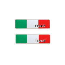 Adesivi in metallo con emblema della bandiera del paese Ysmzzmsy, 4 x 1,06 pollici, confezione da 2, distintivo decorativo per auto e