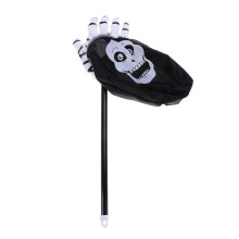 Totenkopf-Süßigkeitstüten, Halloween-Leckerli-Beutel, schwarze Party-Geschenktüten aus Kunststoff für Kinder