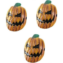 Maska dyniowa 3-częściowy zestaw strasznych masek kostiumowych na Halloween, wygodny, trwały, jeden rozmiar pasuje do większości na imprezę