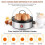 Electric Egg Poacher, 7 Egg Capacity, Black, EU Plug, for Boiled Poached Eggs and Vegetables Steaming 3