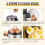 Electric Egg Poacher, 7 Egg Capacity, Black, EU Plug, for Boiled Poached Eggs and Vegetables Steaming 5