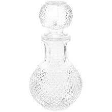 Carafe en verre 250 ml transparente pour vin et spiritueux Home Bar 16,5 x 9 x 9 cm