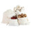 Canvas Drawstring Bags 5-Pack White 25x20cm Portable Candy Storage Pouches 1